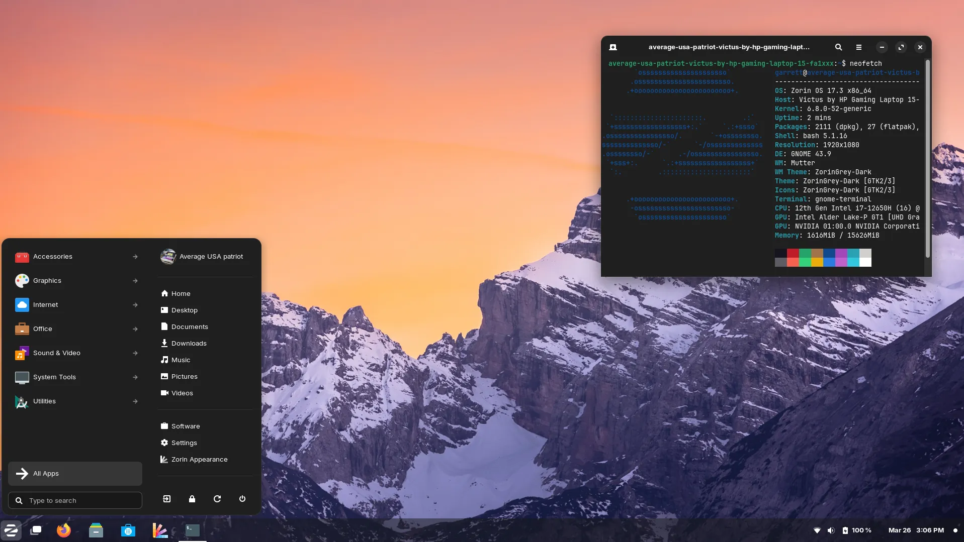 Zorin OS Screenshot 2